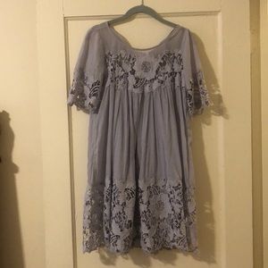 Holding Horses: periwinkle laced dress